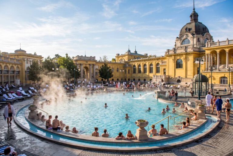 Ein Thermalbad in Budapest.